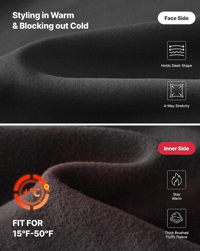 G4Free بنطلون نسائي مبطن بالصوف مع جيوب عالي الخصر وواسع الساق بنطال كاجوال دافئ in Saudi Arabia