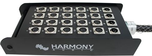 صندوق كابل Harmony Audio HA-SB2425 Pro Stage XLR Snake 24 قناة - 25 قدم (20 إرسال، 4 إرجاع) in Saudi Arabia