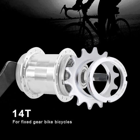 Single Speed Freewheel, High Strength Steel Sprocket Freewheel Parts for Fixed Gear 13/14/15/16T(14T) Fixed Gear Cog Single Speed Chain Single Speed Cog 14T 14T in Saudi Arabia