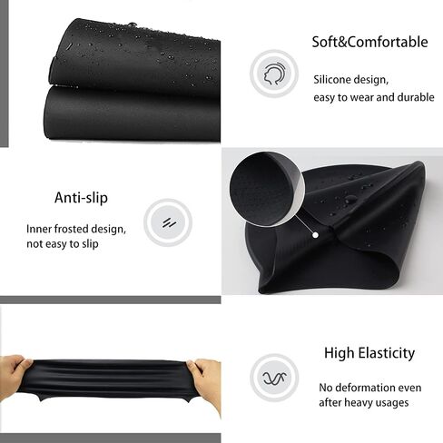 Classic Unisex Soft Silicone Swim Cap Women Men Comfortable Pool Bathing Cap Long Short Hair Teens Adult Swimming Hat in Saudi Arabia