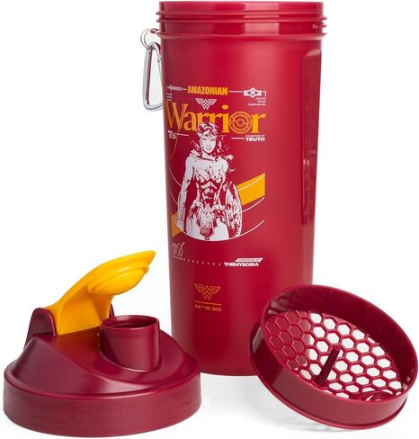 Smartshake Protein Shaker Bottle for Protein Mixes - 33 oz | Shaker Cups for Protein Shakes | Blender Bottle Shaker | Protein Shaker Bottle| BPA Free Shaker | Wonder Women in Saudi Arabia