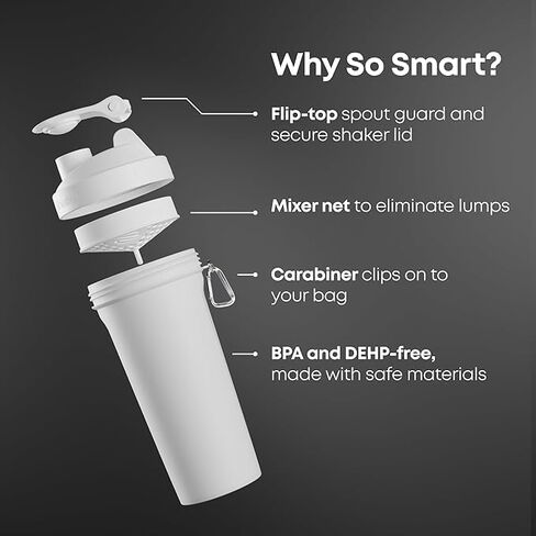 Smartshake Protein Shaker Bottle for Protein Mixes - 33 oz | Shaker Cups for Protein Shakes | Blender Bottle Shaker | Protein Shaker Bottle| BPA Free Shaker | Wonder Women in Saudi Arabia