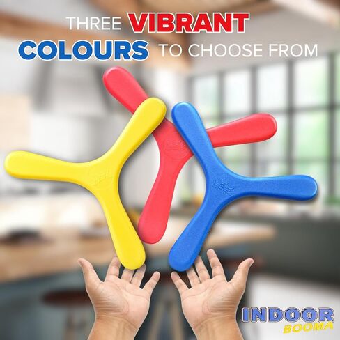 Wicked Indoor Booma - Red. The World's Best Indoor Boomerang. Special Memorang Safe Foam Boomerang for Kids & Adults to Play Safe at Home/Backyards. in Saudi Arabia