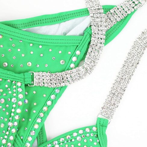Bikini Competition Suit for Women Green in Saudi Arabia