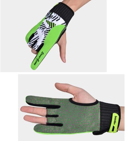 Milisten 1pair Professional Bowling Gloves Anti-Slip Breathable Silicone Sports Gloves for Flexible Design with Wrist for Enhanced Performance in Saudi Arabia