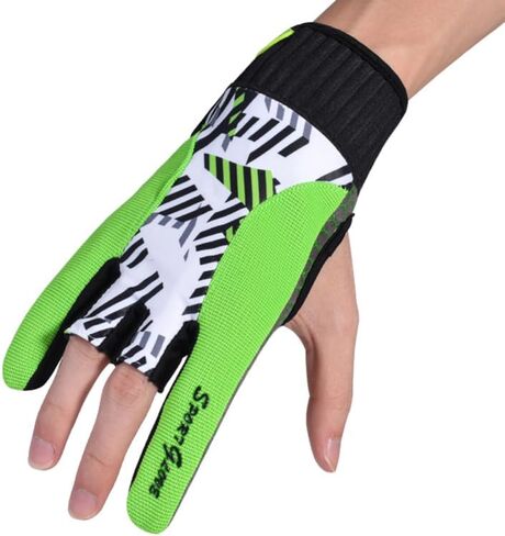 Milisten 1pair Professional Bowling Gloves Anti-Slip Breathable Silicone Sports Gloves for Flexible Design with Wrist for Enhanced Performance in Saudi Arabia