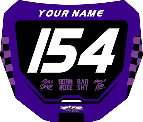 Custom ODI DH Electric Bike Number Plate Decal - Personalized Racing Graphics with Your Name & Number, Surron Multicolored Eye-catching Plate Design Decals,Plastics NOT Included. in Saudi Arabia