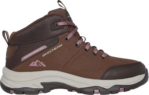Skechers Women's Relaxed Fit: Trego - Trail Kismet Water-Repellent Mid-Top Hiking Boot Brown/Multi - 180001-BRMT in Saudi Arabia