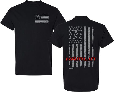 Checkered American Flag Sports 2025 Patriotic American Flag T-Shirt - Automotive Racing Apparel in Saudi Arabia