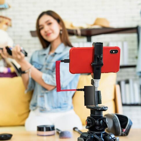 كابل ميكروفون USB C إلى 3.5 مم TRS، لـ Rode Wireless GO 2 / ME/Pro Hollyland Lark M1 / ​​M2 / MAX / 150 / M1 / ​​MAX Duo كابل إخراج الصوت DAC ملفوف لهاتف Android iPhone 15 in Saudi Arabia