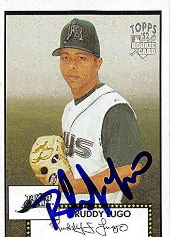 Ruddy Lugo autographed Baseball Card (Tampa Rays) 2006 Topps 52 Rookie #62 - Baseball Slabbed Autographed Cards in Saudi Arabia