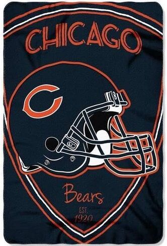 بطانية Northwest NFL Chicago Bears للجنسين للبالغين من الصوف، مقاس 50 بوصة × 60 بوصة، درع in Saudi Arabia