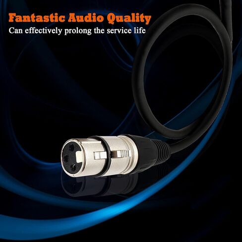 XLR كابل التصحيح أنثى إلى ذكر XLR لوحة جبل كابل Patchbay لصندوق الأرضية، صندوق المسرح 2 قدم 1 قطعة in Kuwait