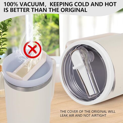 غطاء بهلوان بديل مانع للتسرب مع قش - مناسب لستانلي 40oz 64oz Adventure Quencher وQuencher 2.0 Tumbler (الصخر الزيتي، 40oz) in Saudi Arabia