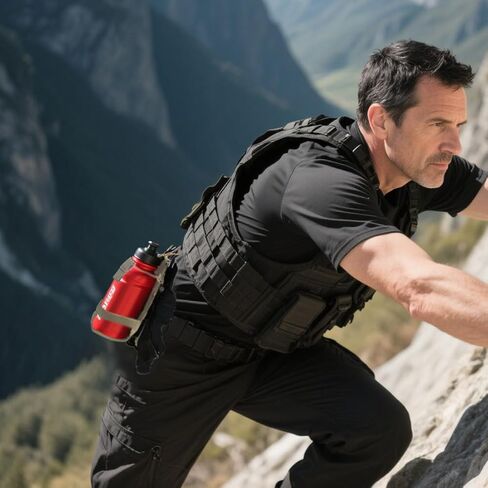 حامل زجاجات MOLLE خفيف الوزن، حامل زجاجة مياه بحزام عسكري تكتيكي in Kuwait