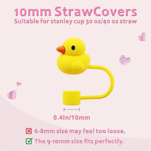 Witch Straw Cover Toppers Set – Cute Silicone Caps for 10mm/0.4in, Pink & Green Tumblers Accessories, Stanley Cup Toppers, Magic Party & Movie Fans in Saudi Arabia