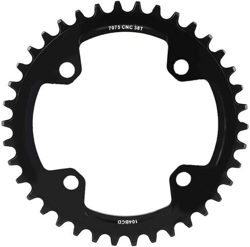 Yosoo Bike Chain Ring, 104 BCD MTB Mountain Bike Bicycle Narrow Wide Chainring Round Shape Single Chain Ring 32T 34T 36T 38T in Saudi Arabia