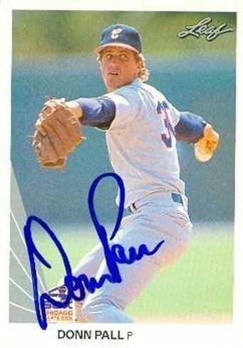 Donn Pall autographed Baseball Card (Chicago Sox) 1990 Leaf #392 - Autographed Baseball Cards in Saudi Arabia