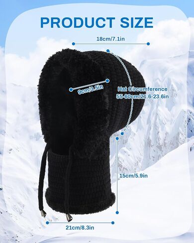 WELROG Women Windproof Balaclava Ski Mask Thermal Face Cover for Skiing,Snowboarding，Motorcycle in Cold Weather in Saudi Arabia