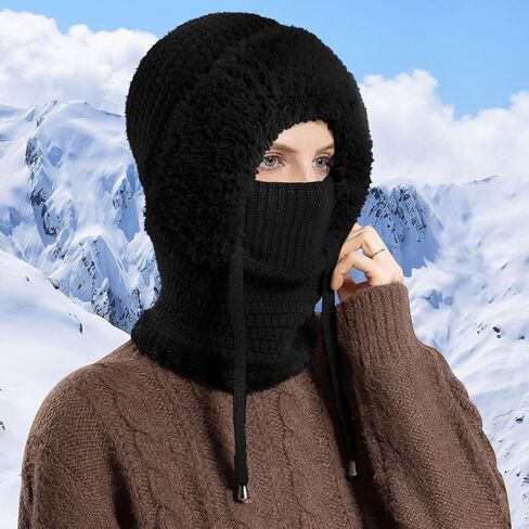 WELROG Women Windproof Balaclava Ski Mask Thermal Face Cover for Skiing,Snowboarding，Motorcycle in Cold Weather in Saudi Arabia