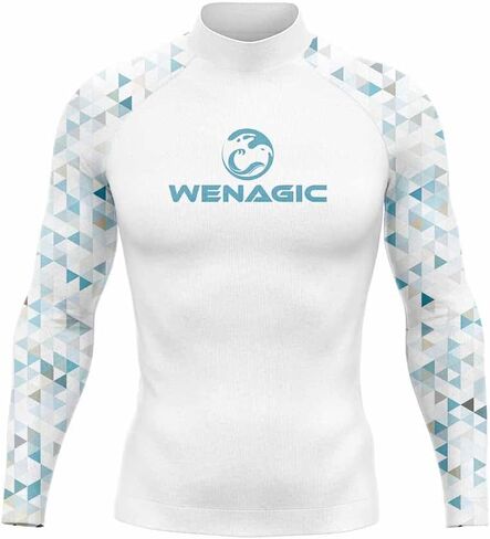Surf Diving Men's Long Sleeve Skins Rashguard Quick-Dry Swim Running UPF 50+ Surfing Beach Rash Guard T Shirts Gym Clothes in Saudi Arabia