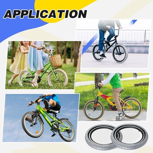 20 x 2.4 inch Bike tire Grey-Black bmx tire 20 inch 2 Pack 20 Bike tires with Tube/no Tube,Kids Bike Tires Folding Replacement Tires Suitable for Bicycle Tires 20x2.35 20x2.4,20x2.5,Grey-Black in Saudi Arabia