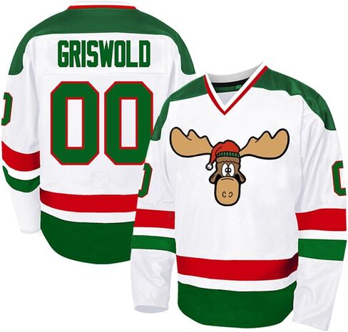 CUTHBERT #00 Griswold فيلم هوكي الجليد جيرسي الرجال عيد الميلاد S-3XL عطلة مخيط القمصان in Kuwait
