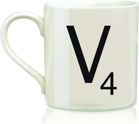SCRABBLE Vintage Ceramic Letter "V" Tile Coffee Mug in Saudi Arabia