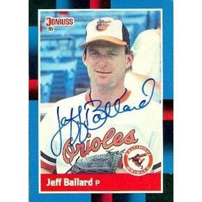 Jeff Ballard autographed Baseball Card (Baltimore Orioles) 1988 Donruss #520 - Autographed Baseball Cards in Kuwait