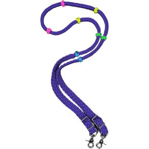 زمام تدريب المهر باللون الأرجواني مع عقد ملونة بطول 15.24 سم in Kuwait