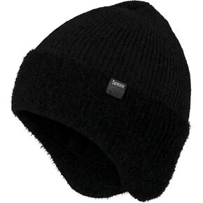 قبعة شتوية، قبعة شتوية محبوكة حراريًا مع أغطية أذن من الصوف - قبعة تخزين دافئة للجنسين للرجال والنساء in Kuwait