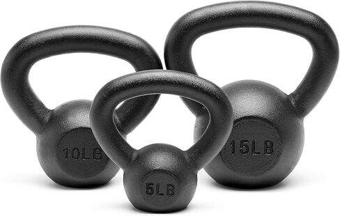 مجموعة أوزان Kettlebell من الحديد الزهر المطلي بالمسحوق 5، 10، 15، 20، 25، 30، 35، 40، 45 رطلاً، جميع المجموعات in Kuwait