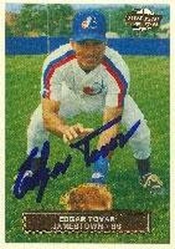 Edgar Tovar Jamestown Expos - Expos Affiliate 1993 Fleer Excel Autographed Card - Minor League Card. This item comes with a certificate of authenticity from Autograph-Sports. Autographed - Baseball in Saudi Arabia