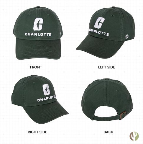 Desert Cactus University of North Carolina Charlotte Baseball Hat UNCC Forty Niners 49ers Embroirderd Cap Adult (Style C) Green in Saudi Arabia