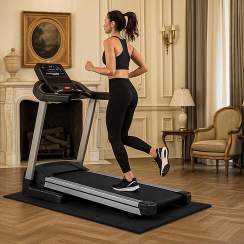 Walking Pad Mat, Foldable Treadmill Mat for Hardwood Floors & Exercise Equipment- 68x24 Inch Non-Slip Gym Floor Protection, Shock Absorption for Carpet & Home Workout in Saudi Arabia