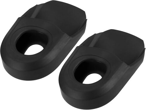 2pcs Soft Plastic Bicycle Cycling Crank Boot Protectors Mountain Bike Gel Sleeve Crank Arm Cover Protection Black Auto Replacement Parts in Saudi Arabia