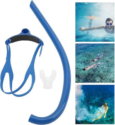 VBESTLIFE Swimming Front Mounted Snorkel with Silicone Mouthpiece Swim Training Breath Gear,Swim Snorkel for Lap Swimming,Adult Swimmers Snorkeling Gear in Saudi Arabia