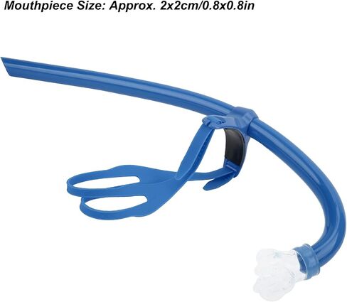 VBESTLIFE Swimming Front Mounted Snorkel with Silicone Mouthpiece Swim Training Breath Gear,Swim Snorkel for Lap Swimming,Adult Swimmers Snorkeling Gear in Saudi Arabia