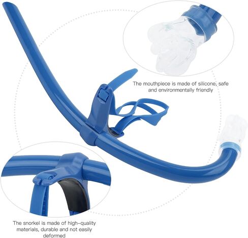 VBESTLIFE Swimming Front Mounted Snorkel with Silicone Mouthpiece Swim Training Breath Gear,Swim Snorkel for Lap Swimming,Adult Swimmers Snorkeling Gear in Saudi Arabia