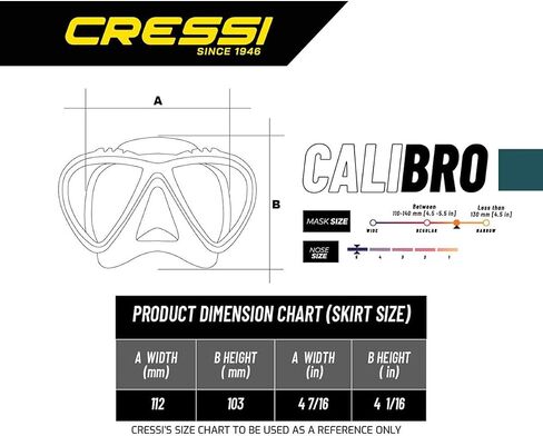 Cressi Calibro Mask and Corsica Snorkel Kit - Black in Saudi Arabia
