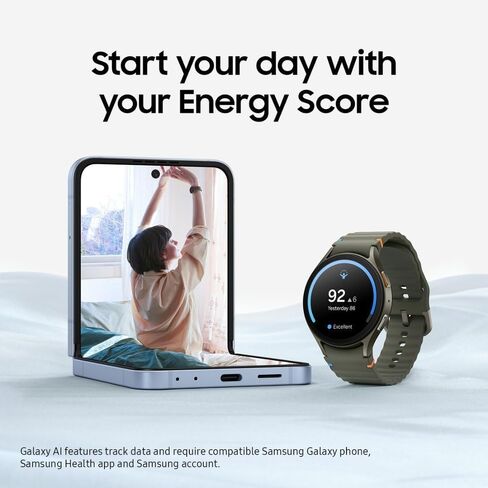 Samsung Galaxy Ai Watch 7 إصدار أمريكا اللاتينية Sm-L310N (44 ملم) نصائح بلوتوث للعافية، تتبع معدل ضربات القلب، مراقب النوم، متتبع اللياقة البدنية (أخضر) (متجدد) in Kuwait