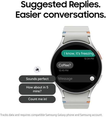 Samsung Galaxy Ai Watch 7 إصدار أمريكا اللاتينية Sm-L310N (44 ملم) نصائح بلوتوث للعافية، تتبع معدل ضربات القلب، مراقب النوم، متتبع اللياقة البدنية (أخضر) (متجدد) in Kuwait