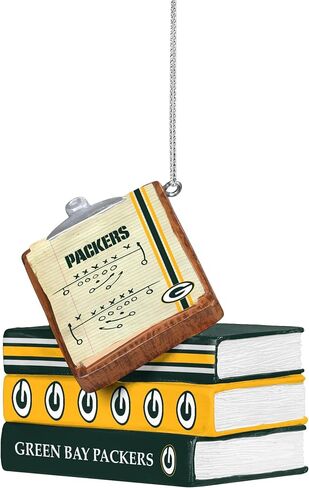 FOCO NFL Chicago Bears Team Playbook Clipboard and Books Ornament – Officially Licensed Holiday Decoration in Saudi Arabia