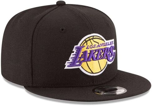 New Era Los Angeles Lakers Core NBA 9Fifty Adjustable Unisex Cap, Black, Talla Única in Saudi Arabia
