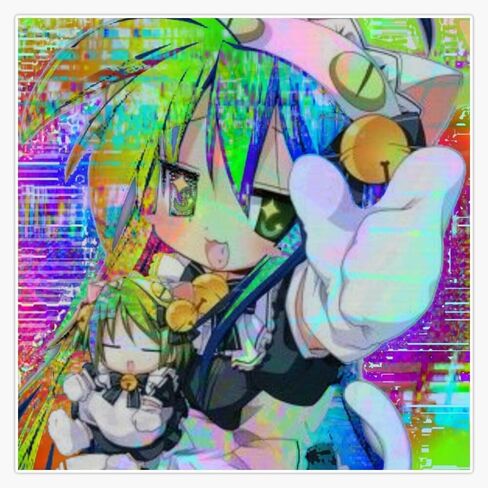 لاكي ستار Animecore Glitchcore الجمالية ملصق الفينيل ملصق مضاد للمياه ملصق سيارة محمول جدار نافذة ملصقات للسيارة متعددة الأشكال 5" in Kuwait