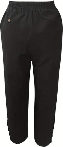 Summer Women High Waist Pants Casual Wide Leg TrousersLoose Work Office Pant with Pockets in Saudi Arabia