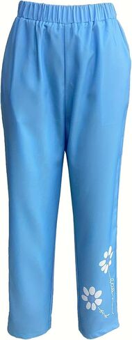 Women's 2025 Summer Trendy Wide Leg Pants High Waisted Flowy CasualBeach Trouser with Pockets in Saudi Arabia