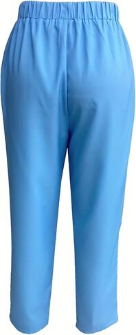 Women's 2025 Summer Trendy Wide Leg Pants High Waisted Flowy CasualBeach Trouser with Pockets in Saudi Arabia