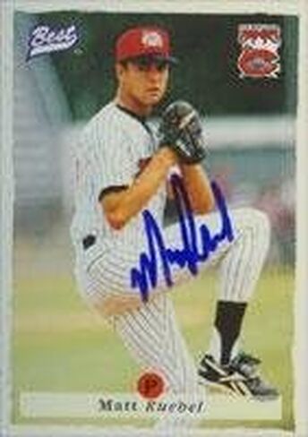Matt Ruebel Carolina Mudcats - Pirates Affiliate 1995 أفضل البطاقات بطاقة موقعة - بطاقة الدوري الثانوية. يأتي هذا المنتج مع شهادة الأصالة من Autograph-Sports. موقعة - البيسبول in Saudi Arabia