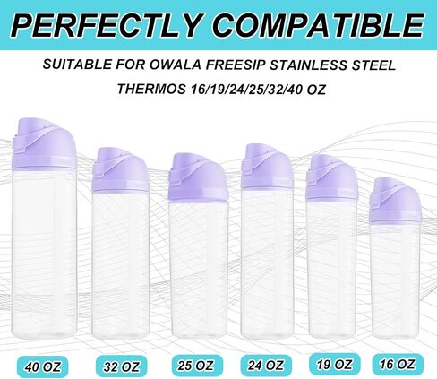 4 قطع من حلقات ختم زجاجات المياه من BOXOB و4 قطع سدادات بديلة لـ Owala FreeSip 16/19/24/25/32/40oz، وحشوات حلقة دائرية من السيليكون خالية من BPA وسدادات غطاء لملحقات زجاجة المياه in Saudi Arabia